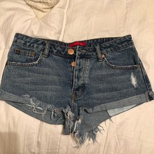 Denim shorts